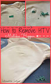 For letters with tight curves. How To Remove Heat Transfer Vinyl Mistakes Silhouette School