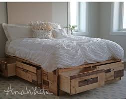 You know, minimalism can always be the alternative for your lifestyle by adopting a diy pallet bed with a storage concept. Brandy Scrap Wood Storage Bed With Drawers Queen Ana White