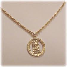 The mini gold pendants make for the perfect layering. Mens 14k Gold St Christopher Pendant Necklace Mens Saint Solid