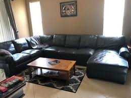 Its perfect for an apartment with lots of roommates. Used Leather Sectional Sofa Ashley Furniture Charcoal Gray Ebay