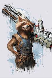 Rocket Raccoon Phone Wallpapers Marvel Rocket Raccoon Raccoon Art Marvel