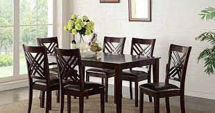 At Rent A Center The Standard Staten 7 Piece Dining Set Features Sophisticated Design Details 7 Piece Dining Set Rectangular Dining Set Solid Wood Dining Set