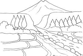 75 contoh gambar sketsa pemandangan alam pantai gunung laut. 1001 Keindahahan Sketsa Gambar Pemandangan Terlengkap