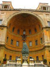 Pigna Fountain Vatican Museums Vatican Architecture Drawing