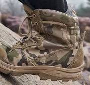 Bottes tactiques Camo antidérapantes pour l'extérieur