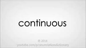 How to say the present continuous. How To Pronounce Continuous Youtube