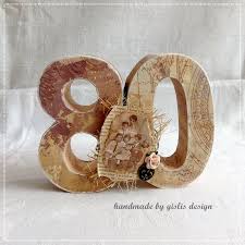 Geburtstag Zahl 80 Geschenk Jubilaum Unikat Etsy Birthday Numbers Handmade Happy Birthday