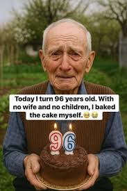 Man bakes own 96th birthday cake alone