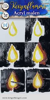 Hier Lernst Du Wie Du Eine Kerze Mit Flamme Malen Kannst In Der Videoanleitung Erklare Ich Dir Fur Aquarell Gouache Und Acryl Wie Man Das Licht Einer Kerze Ri Acryl Weihnachten