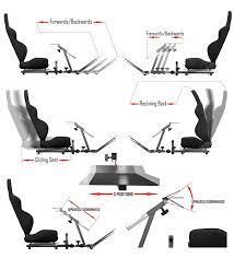 openwheeler racing wheel stand cockpit black on black for logitech g29 g920 and logitech g27 g25 video game room design racing rig cnc machine projects