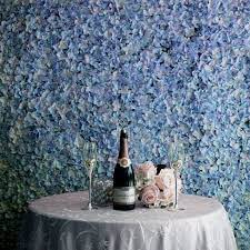 11 Sq Ft 4 Panels Uv Protected Serenity Blue Hydrangea Flower Wall Mat Panel Blue Hydrangea Flowers Flower Wall Backdrop Silk Hydrangeas