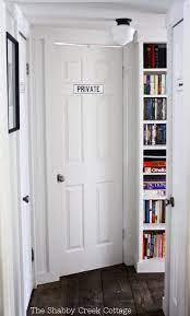 Push latch is a perfect mechanism for minimalist storage solutions. Decorating With Tall And Narrow Bookcases