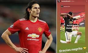Player stats of edinson cavani (manchester united) goals assists matches played all performance data. Edinson Cavani Facing Lengthy Ban After Being Charged With Misconduct By The Fa Over Instagram Post Daily Mail Online