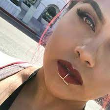 Ready To Ship Christmas Gift Last Minute Holiday Solid Gold Fake Lip Ring 10k Gold Lip Cuff Faux Lip Body Jewelry Gold Lip Piercing Nasenpiercing Zahnschmuck Und Korperschmuck