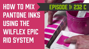 Wilflex Epic Rio Mixing Series Ep 1 How To Mix Pantone 232 C For Screen Printing