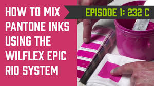 wilflex epic rio mixing series ep 1 how to mix pantone 232 c for screen printing