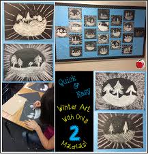 A Couple Weeks Ago I Was Looking For A Quick Art Project For My Class To Complete I Cannot Remem Holiday Art Projects Christmas Art Projects Kids Art Projects