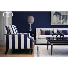 The Perfect Setting Contrasting Bold Blue And Light Neutral Colors Make An Excellent Statement On Dorya S I Furniture Luxury Furniture Design Luxury Furniture