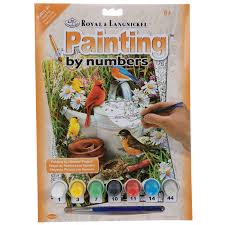 The graphics on the canvas may not be completely covered, i hope you don't mind. Garden Birds Paint By Number Kit Hobby Lobby 703520