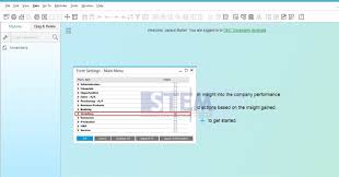 How To Show And Hide Sap Business One Side Menu Sap Business One Indonesia Tips Stem Sap Gold Partner