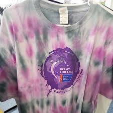 nwot ooak 2016 relay for life tie dyed 2x