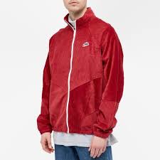 Nike Heritage Cord Track Top Team Red & White | END.