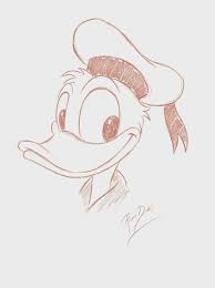 Ron Dias Hand Drawing Signed Authentic Sketch Of Donald Duck Disney Mickey Mouse Disney Drawings Disney Art Drawings How To Draw Hands