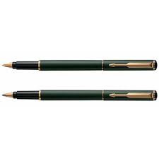 parker rialto matte green gold trim fountain pen and ballpoint pen set pen sets fountain pen pen