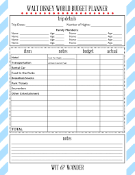 Free Printables Our Handcrafted Life Disney Vacation Planner Vacation Budget Planner Disney World Vacation Planning