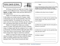 Check spelling or type a new query. Solids Liquids Gases 2nd Grade Reading Comprehension Worksheets