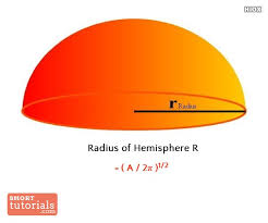 How to find its curved surface area(csa), total surface area(tsa) and volume? How To Calculate Radius Of Hemisphere When Given Curved Surface Area