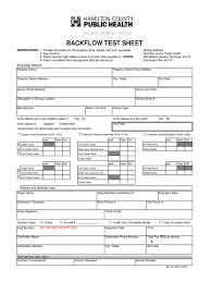 If you are unsure of a model, the best thing to do is to buy a sample or two, a short length of hose, and a hose bib adapter and test them by hooking them up to a faucet. Hamilton County Backflow Test Form Fill Online Printable Fillable Blank Pdffiller