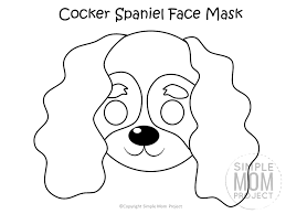 Dogs are mammals that are the result of domestication of the wolf canis lupus. Free Printable Dog Face Mask Templates Simple Mom Project