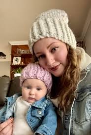 Matching beanies for me and my baby