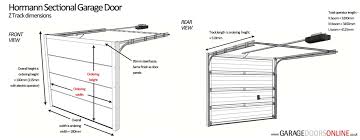 Door height + 8 centerline of springs (rear) headroom req'd trolley oper. Hormann Sectional Garage Doors Diy Guide Garage Doors Online