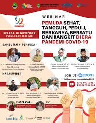 We did not find results for: Webinar Dengan Tema Pemuda Sehat Tangguh Peduli Bekarya Bersatu Dan Bangkit Di Era Pandemi Covid 19 Ciamiskab