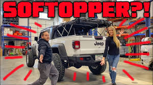Gladiator fiftyten flatbed camper system. Jeep Gladiator Upgrade Softopper Install Youtube