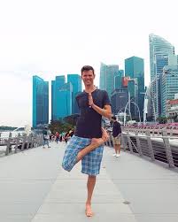 Ardha Baddha Padmottanasana Standing Aka Standing Bound Half Lotus Pose Singapore November 2018 Since A Recen Lotus Pose Adventure Yoga Yoga Inspiration