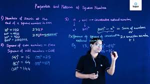 Patterns In Square Numbers Math Patterns Videos And Solved Examples
