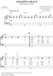 All those skips are a bit discouraging for new students wassail, wassail all over the town, now with an easy & fun duet arrangement for early beginners! Buy Amazing Grace My Chains Are Gone Sheet Music By Chris Tomlin For Easy Piano Vocal Chords