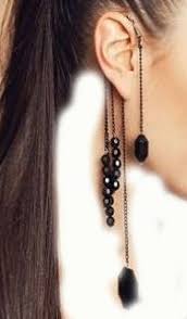 حلق يشبك خلف الاذن من أكثر الاكسسوار طلبا ومبيعا السعر 30 ريال سعودي Hair Wrap Tassel Necklace Hair Styles