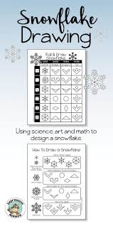 Drawing Snowflakes Using The Science Art And Math Of Snow Crystals Snowflakes Drawing Winter Art Lesson Art Lessons Elementary