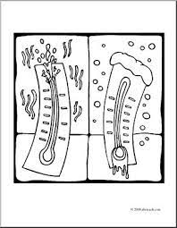 This is a great resource for students of all ages, but specifically targets younger students or students with disabilities who have difficulty knowing how to dress appropriately for the weather and temperature. Clip Art Hot And Cold Coloring Page I Abcteach Com Abcteach
