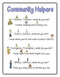 Community Helpers Poem Community Helpers Preschool Community Helpers Preschool Activities Community Helpers