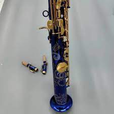 Professional Good Quality Sachs Chinese Sax Lacquer Gold Blue Saxophone  soprano - AliExpress