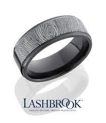 Men S Wedding Ring Zirconium With Finger Print More Details At Lashbrookdesigns Com Rings For Men Mens Wedding Bands Wedding Rings