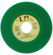 Electric Light Orchestra Telephone Line 45 Rpm Record Green Vinyl Elo 45 Rpm Record 45 Rpm Records