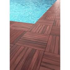 2 Ft X 2 Ft Abaco Tropical Hardwood Deck Tile 175139 The Home Depot Deck Tiles Deck Tile Hardwood Decking