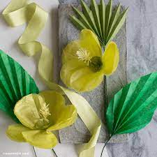 How to make tissue paper tulip flower, free template. Diy Tropical Flowers Tissue Paper Hibiscus Lia Griffith