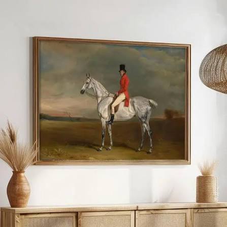 British Landscapes Canvas Photo 1pc Equestrian Fox Hunting Scene Canvas Art Print Vintage Temu Mauritius